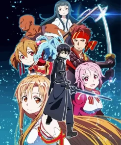 Sword Art Online Anime Diamond Painting