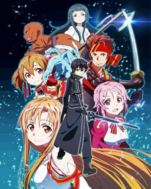 Sword Art Online Anime Diamond Painting