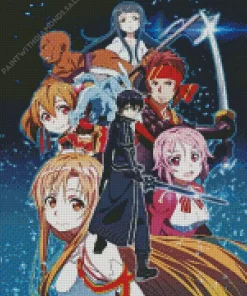 Sword Art Online Anime Diamond Painting