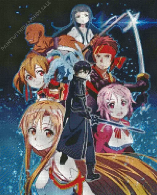 Sword Art Online Anime Diamond Painting