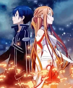 Sword Art Online Anime Serie Diamond Painting