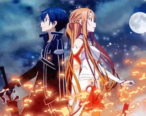 Sword Art Online Anime Serie Diamond Painting