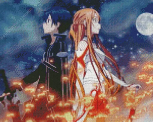 Sword Art Online Anime Serie Diamond Painting