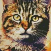 Tabby Cat Art Diamond Painting