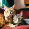 Tabby Cats With Green Eyes Diamond Painting