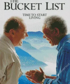 The Bucket List Morgan Freeman Poster Diamond Painting