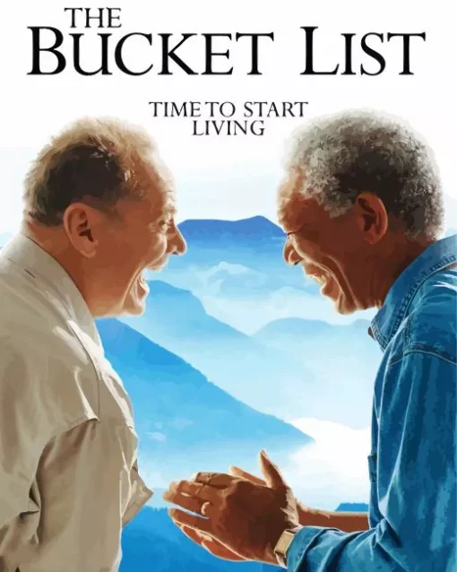 The Bucket List Morgan Freeman Poster Diamond Painting