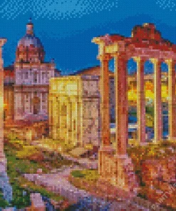 The Roman Forum Rome Diamond Painting