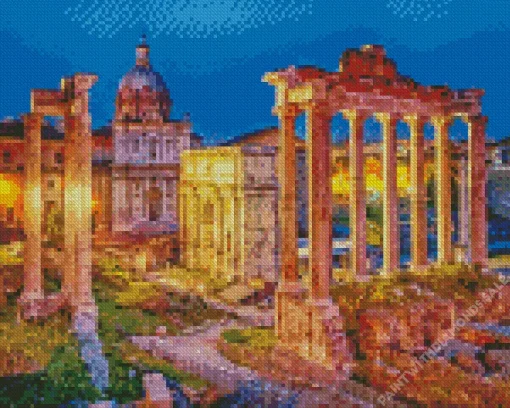 The Roman Forum Rome Diamond Painting