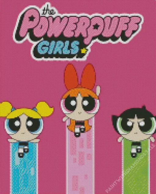 The Powerpuff Girls Animated Series Diamond Painting