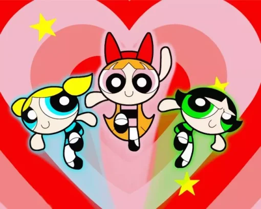 The Powerpuff Girls Cartoon Diamond Painting