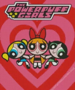 The Powerpuff Girls Cartoon Poster Diamond Painting