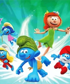 The Smurfs Animation Diamond Painting