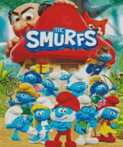 The Smurfs Cartoon Diamond Painting