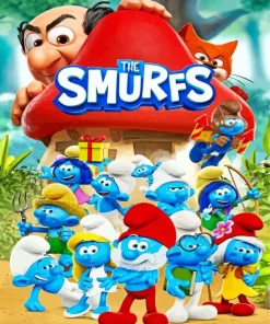 The Smurfs Cartoon Diamond Painting