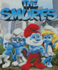 The Smurfs Characters Poster Diamond Painting