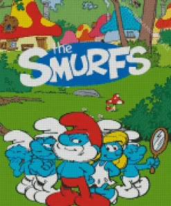 The Smurfs Poster Diamond Painting