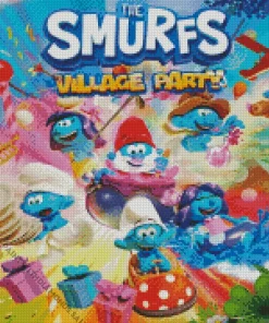 The Smurfs Village Party Diamond Painting