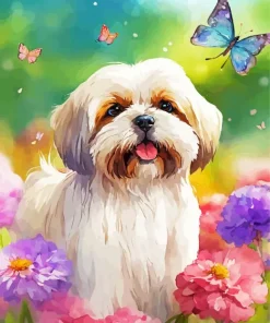 Tibetan Terrier Art Diamond Painting