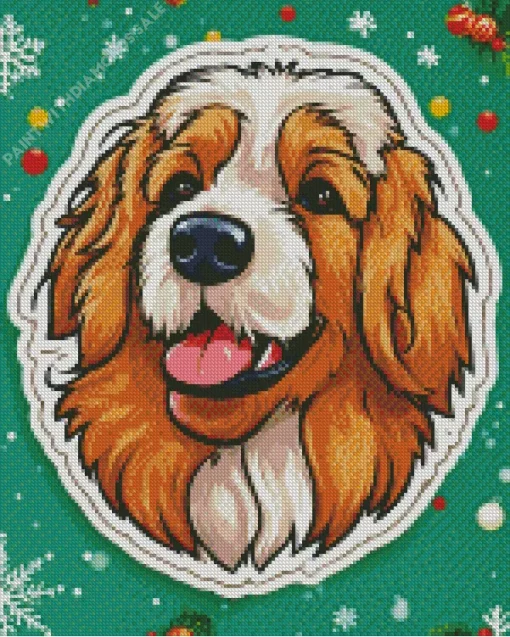 Tibetan Terrier Head Diamond Painting