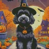 Tibetan Terrier In Halloween Custom Diamond Painting