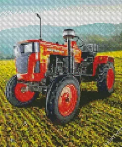 Tractor In A Field Diamond Painting