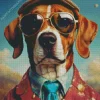 Vizsla In Sunglasses Diamond Painting