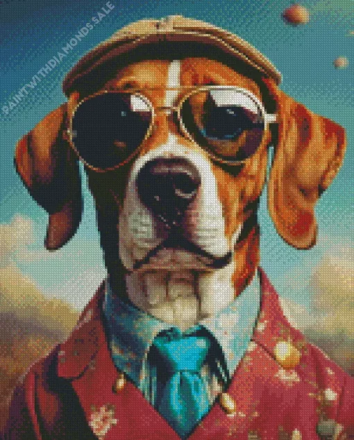 Vizsla In Sunglasses Diamond Painting