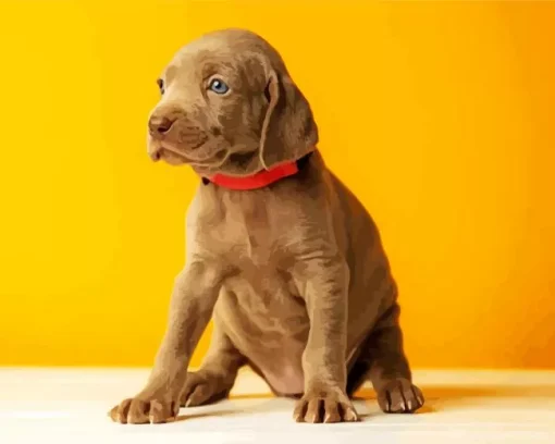 Weimaraner Puppy Diamond Painting