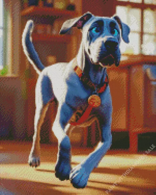 Weimaraner Runnig Diamond Painting