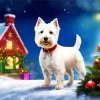 West Highland Terrier In Snow Diamond Painting