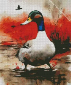 Wood Duck Art Diamond Painting