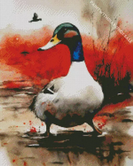 Wood Duck Art Diamond Painting