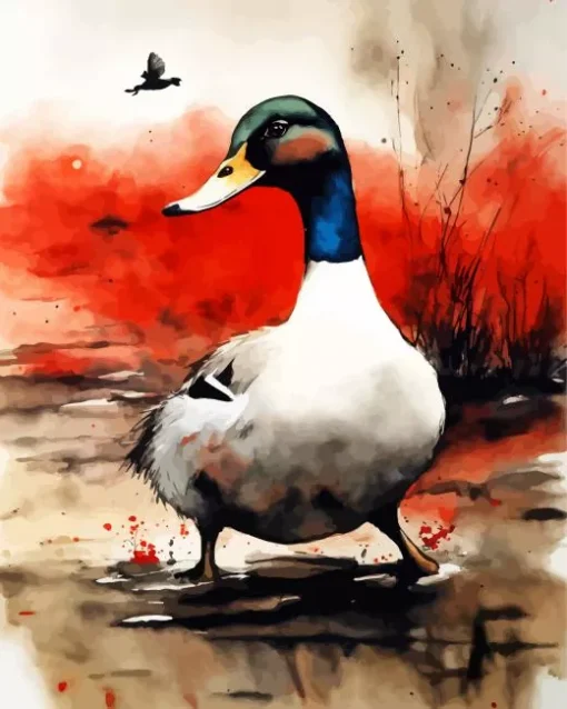 Wood Duck Art Diamond Painting