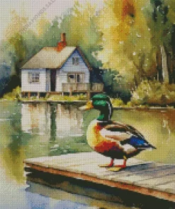 Wood Duck In Nature Diamond Painting