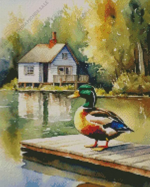 Wood Duck In Nature Diamond Painting