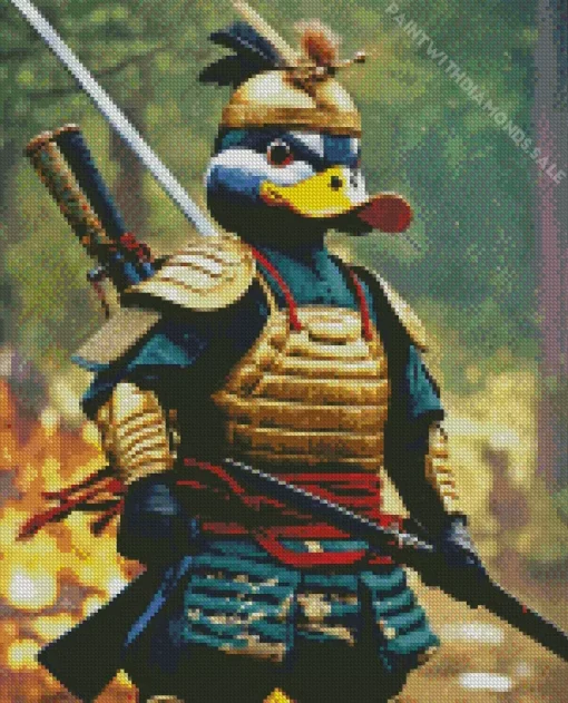 Wood Duck Warrior Diamond Painting