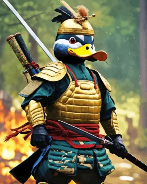 Wood Duck Warrior Diamond Painting