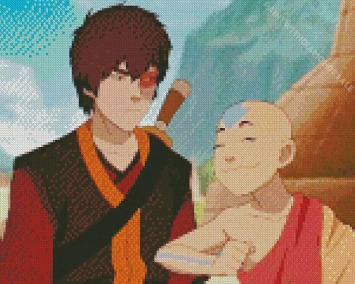 Aang And Zuko Diamond Painting