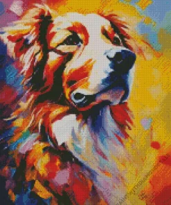 Abstract Australian Shepherd Diamond Painting