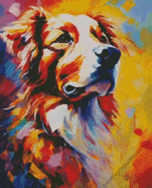 Abstract Australian Shepherd Diamond Painting