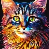 Abstract Calico Cat Diamond Painting