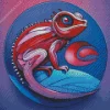 Abstract Chameleon Diamond Painting