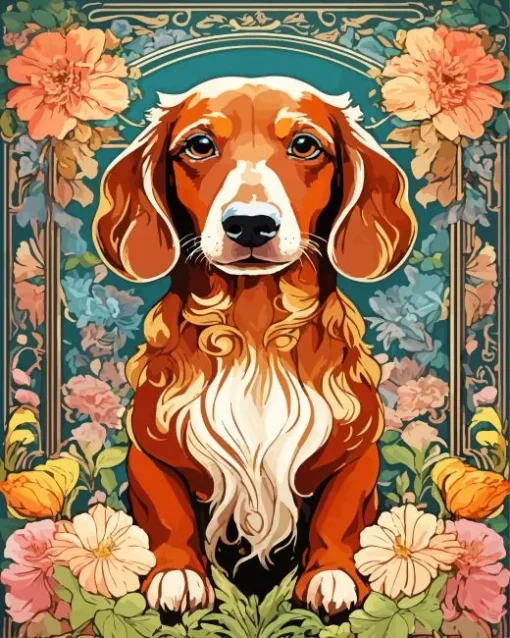 Abstract English Cocker Spaniel Diamond Painting