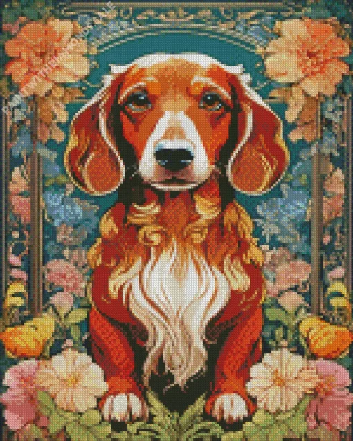 Abstract English Cocker Spaniel Diamond Painting