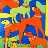 Abstract Greyhounds Diamond Painting