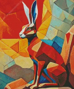 Abstract Hare Diamond Painting