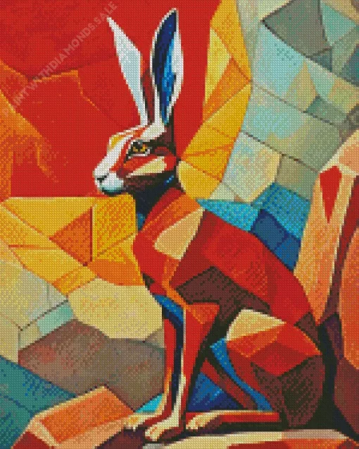 Abstract Hare Diamond Painting