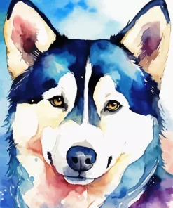 Abstract Husky Art Diamond Painting