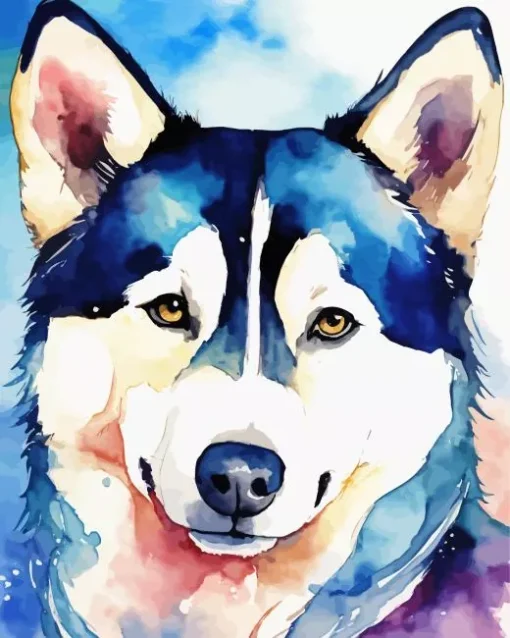 Abstract Husky Art Diamond Painting